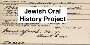 Jewish Oral History Project